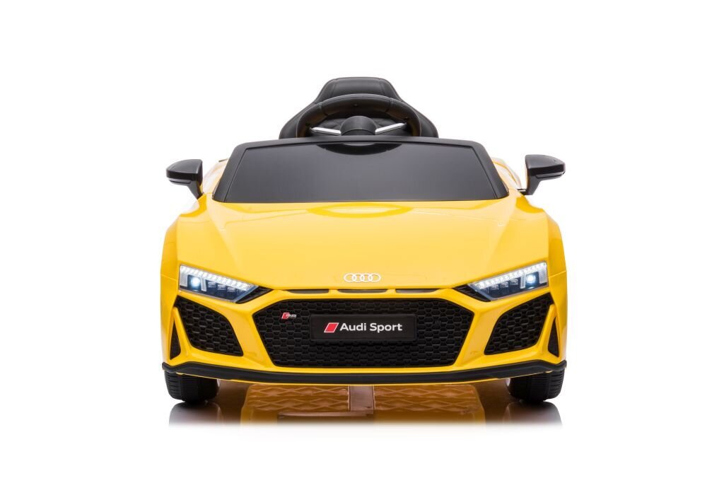 Sähköauto lapsille AUDI R8 A300, keltainen hinta ja tiedot | Lasten sähköautot | hobbyhall.fi