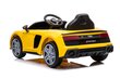 Sähköauto lapsille AUDI R8 A300, keltainen hinta ja tiedot | Lasten sähköautot | hobbyhall.fi