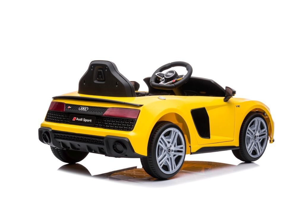 Sähköauto lapsille AUDI R8 A300, keltainen hinta ja tiedot | Lasten sähköautot | hobbyhall.fi