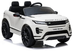 Range Rover Evoque, yksipaikkainen sähköauto lapsille, valkoinen hinta ja tiedot | Lasten sähköautot | hobbyhall.fi