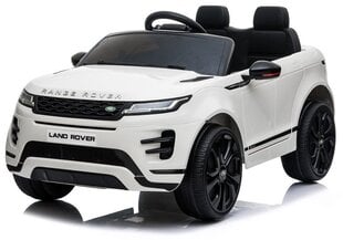 Range Rover Evoque, yksipaikkainen sähköauto lapsille, valkoinen hinta ja tiedot | Lasten sähköautot | hobbyhall.fi