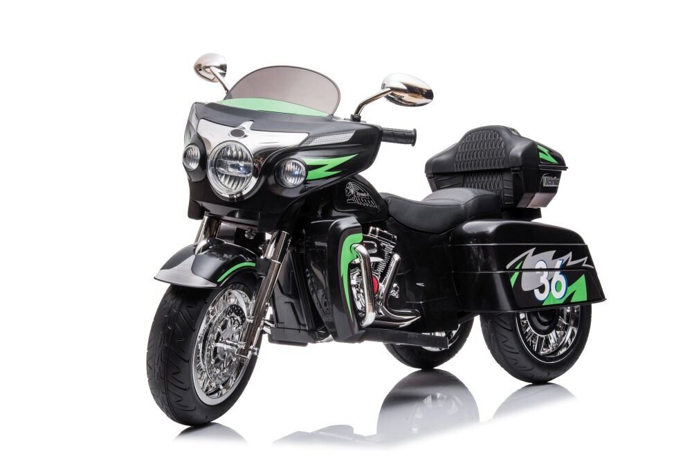 Kolmipyöräinen sähkömoottoripyörä lapsille Goldwing NEL-R1800GS, musta hinta ja tiedot | Lasten sähköautot | hobbyhall.fi