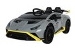 Lamborghini STO DRIFT yksipaikkainen sähköauto, harmaa hinta ja tiedot | Lasten sähköautot | hobbyhall.fi