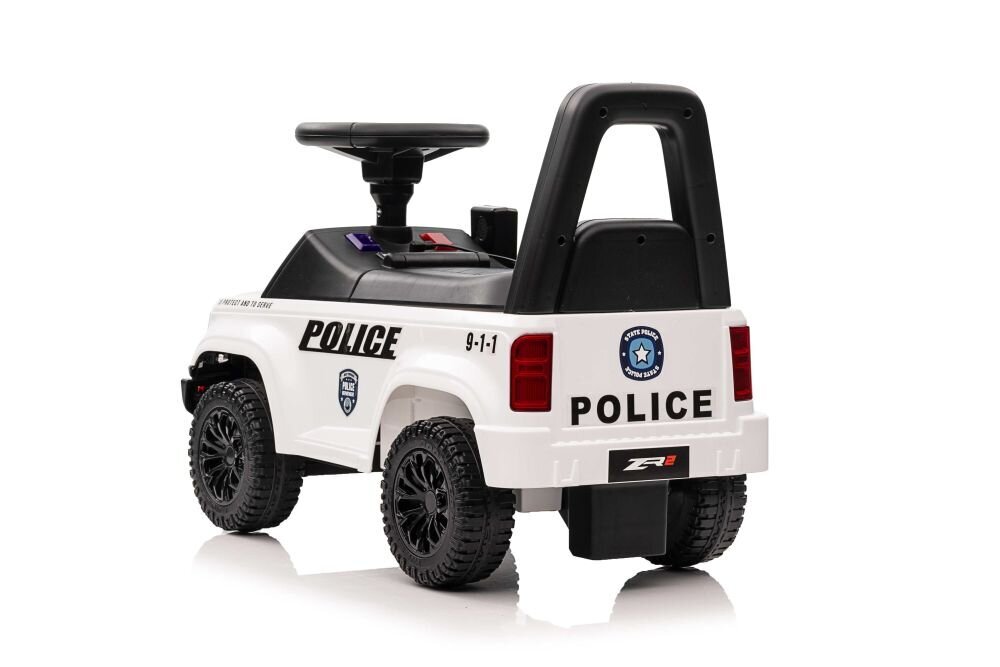 Vuorovaikutteinen potkuauto Police QLS-993, valkoinen hinta ja tiedot | Vauvan lelut | hobbyhall.fi