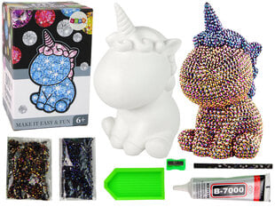 Unicorn DIY DIY Creative Kit, timantti kristalleja, ruskea hinta ja tiedot | DIY Lapset | hobbyhall.fi