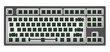 Dark Project KD87B LTD Aluminum Grey Barebone, US hinta ja tiedot | Näppäimistöt | hobbyhall.fi