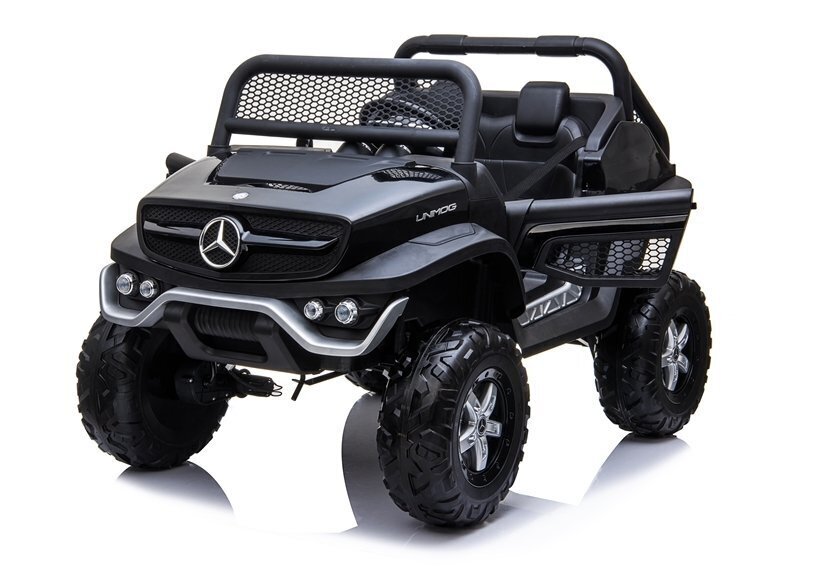 Mercedes Unimog sähköauto lapsille, musta hinta ja tiedot | Lasten sähköautot | hobbyhall.fi