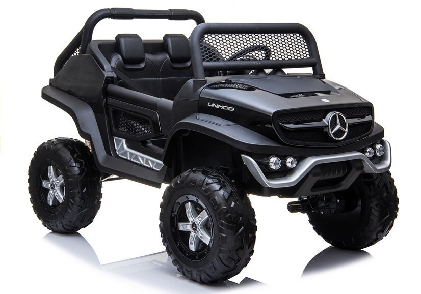 Mercedes Unimog sähköauto lapsille, musta hinta ja tiedot | Lasten sähköautot | hobbyhall.fi