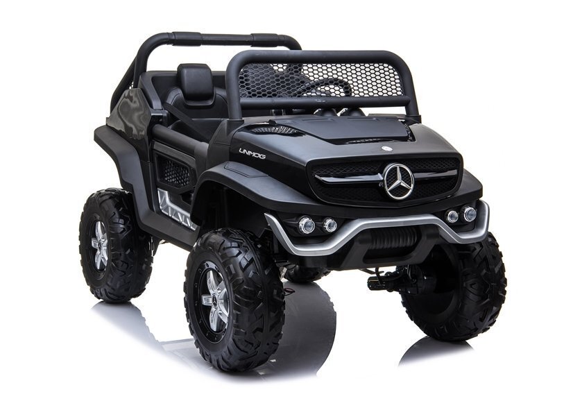 Mercedes Unimog sähköauto lapsille, musta hinta ja tiedot | Lasten sähköautot | hobbyhall.fi