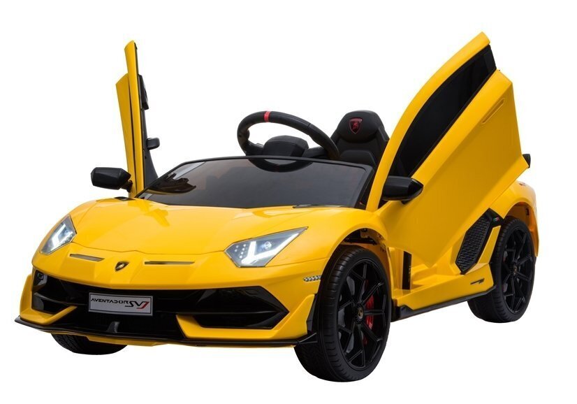 Lamborghini Aventador sähköauto lapsille, keltainen hinta ja tiedot | Lasten sähköautot | hobbyhall.fi