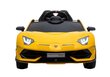 Lamborghini Aventador sähköauto lapsille, keltainen hinta ja tiedot | Lasten sähköautot | hobbyhall.fi
