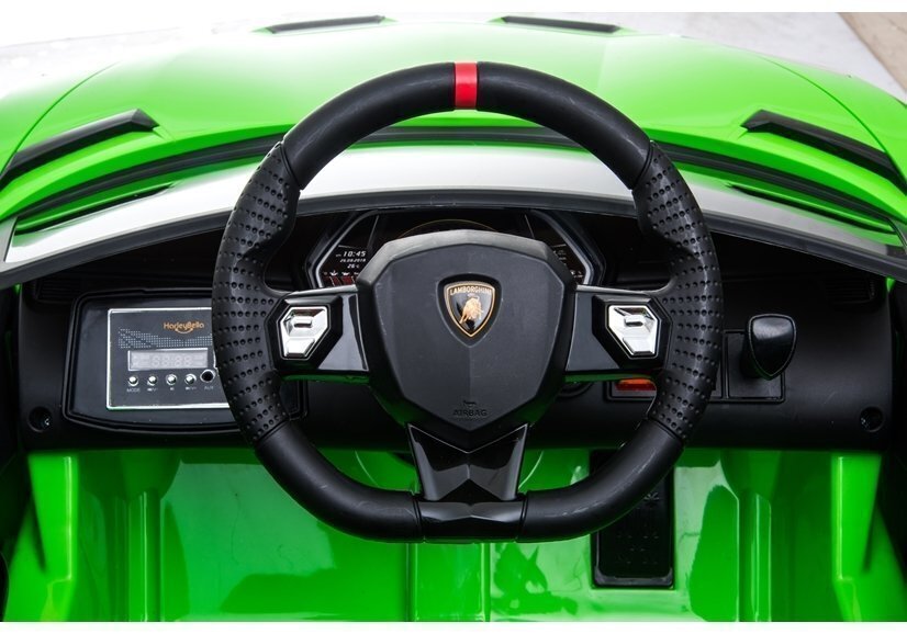 Lamborghini Aventador sähköauto lapsille, vihreä hinta ja tiedot | Lasten sähköautot | hobbyhall.fi