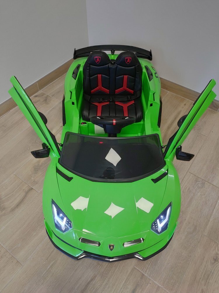 Lamborghini Aventador sähköauto lapsille, vihreä hinta ja tiedot | Lasten sähköautot | hobbyhall.fi