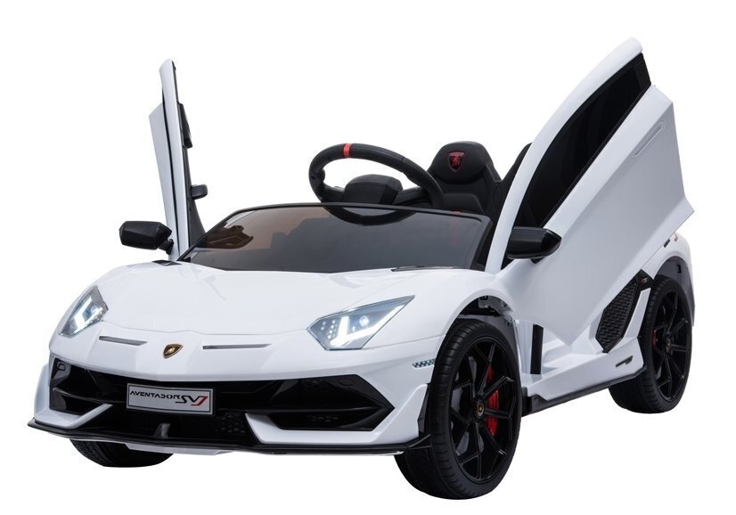 Lamborghini Aventador sähköauto lapsille, valkoinen hinta ja tiedot | Lasten sähköautot | hobbyhall.fi