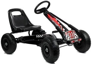 Lasten polkuauto A-15 GO KART, musta hinta ja tiedot | Poikien lelut | hobbyhall.fi