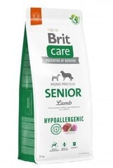 Brit Care Senior ikääntyville koirille lammasta ja riisiä, 12 kg hinta ja tiedot | Koiran kuivaruoka | hobbyhall.fi