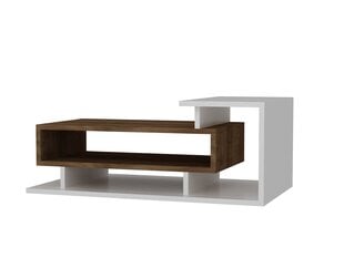 Sohvapöytä Spring, valkoinen/ruskea hinta ja tiedot | Sohvapöydät | hobbyhall.fi