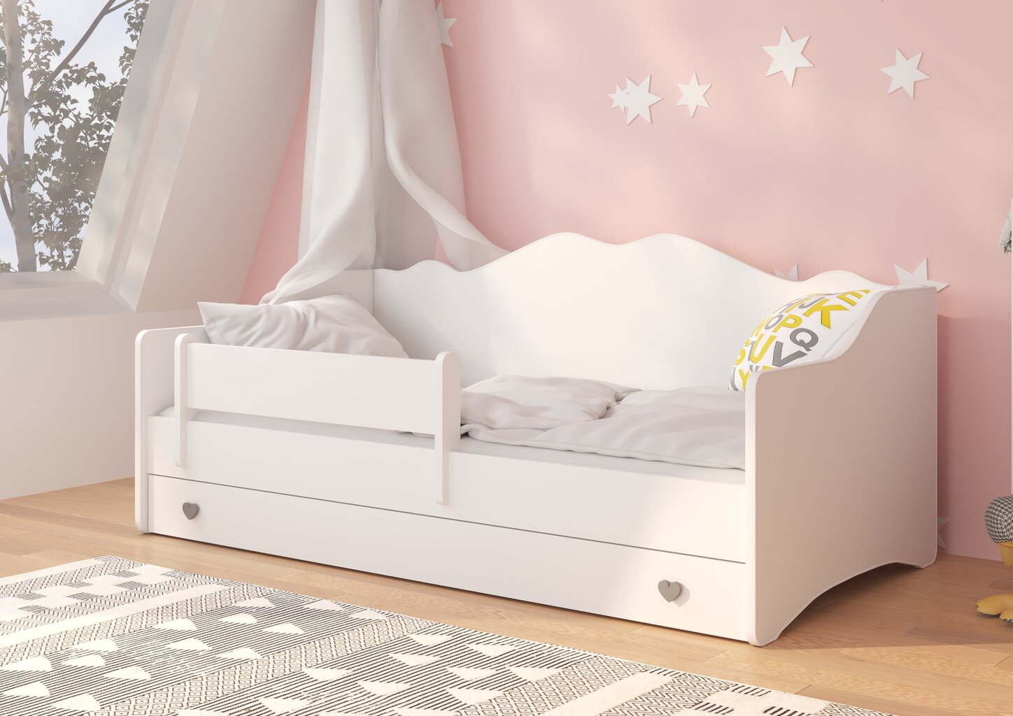 Lasten sänky ADRK Furniture Emka 80x160 cm, eri värejä hinta ja tiedot | Lastensängyt | hobbyhall.fi
