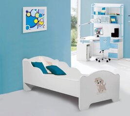 Lasten sänky ADRK Furniture Amadis Dog, 70x140 cm, valkoinen hinta ja tiedot | Lastensängyt | hobbyhall.fi