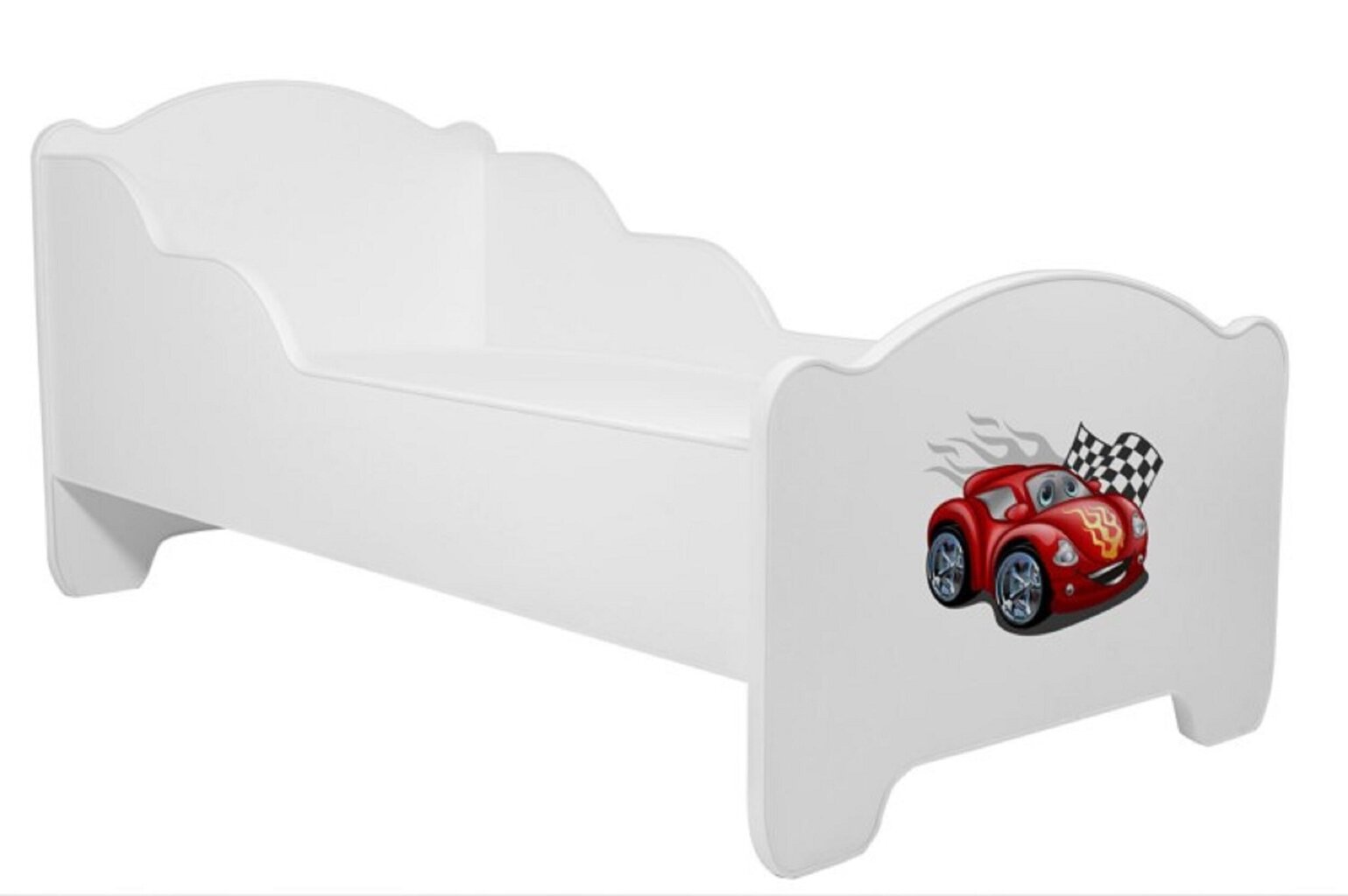 Lastensänky ADRK Furniture Amadis Car Zagzag, 80x160 cm, eri värejä hinta ja tiedot | Lastensängyt | hobbyhall.fi