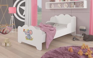 Lasten sänky ADRK Furniture Ximena Elephant, 70x140 cm, valkoinen hinta ja tiedot | Lastensängyt | hobbyhall.fi