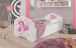 Lasten sänky ADRK Furniture Casimo Girl with Wings, 80x160, valkoinen hinta ja tiedot | Lastensängyt | hobbyhall.fi