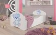 Lasten sänky Adrk Furniture Casimo Bear, 80x160 cm, valkoinen hinta ja tiedot | Lastensängyt | hobbyhall.fi