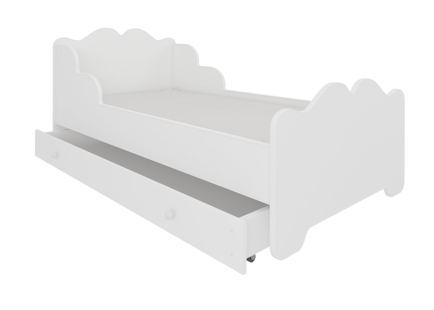 Lastensänky ADRK Furniture Ximena, 80x160 cm, valkoinen hinta ja tiedot | Lastensängyt | hobbyhall.fi