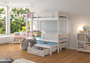 Kerrossänky ADRK Furniture Etapo 80x180, valkoinen/harmaa hinta ja tiedot | Lastensängyt | hobbyhall.fi