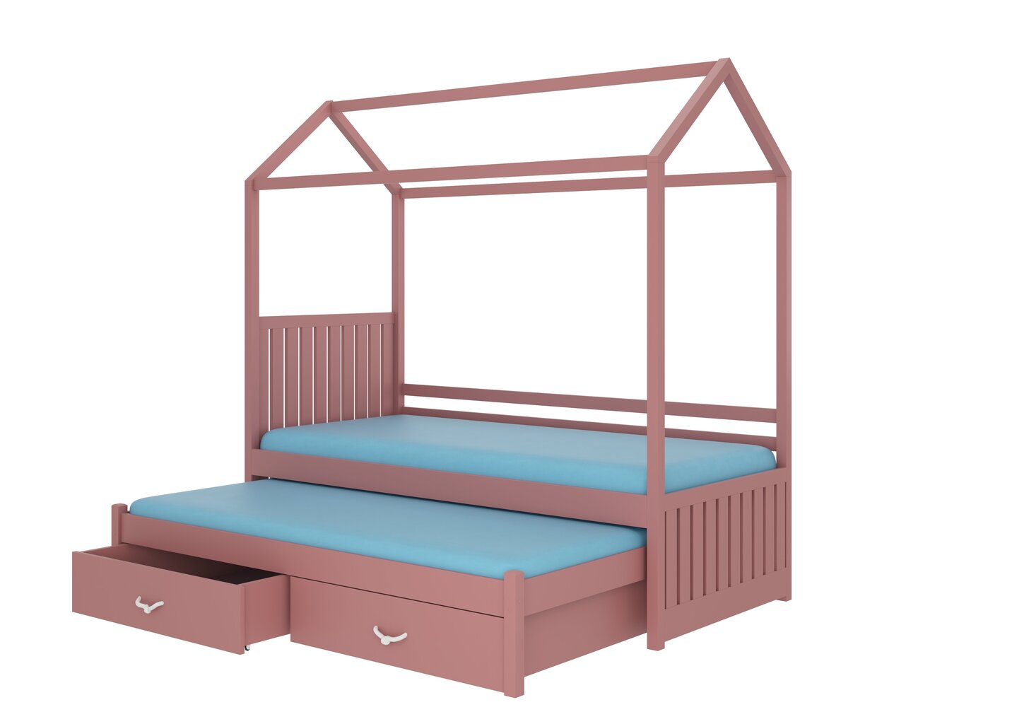 Sänky patjalla ADRK Furniture Jonasek, 80x180cm cm, roosa hinta ja tiedot | Lastensängyt | hobbyhall.fi