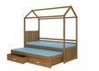 Adrk Furniture Jonasek sänky patjalla, 80x180cm, ruskea hinta ja tiedot | Lastensängyt | hobbyhall.fi