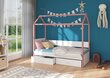 Sänky ADRK Furniture Otello 90x200 cm, valkoinen/roosa hinta ja tiedot | Lastensängyt | hobbyhall.fi