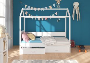 Sänky ADRK Furniture Otello 90x200 cm, harmaa/ruskea hinta ja tiedot | Lastensängyt | hobbyhall.fi