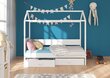 Sänky ADRK Furniture Otello 90x200 cm turvalaidalla, harmaa/ruskea hinta ja tiedot | Lastensängyt | hobbyhall.fi