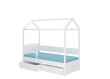 Sänky Adrk Furniture Otello turvalaidalla, 90x200 cm, valkoinen hinta ja tiedot | Lastensängyt | hobbyhall.fi