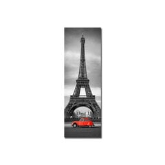 Taulu punainen auto ja Eiffel-torni hinta ja tiedot | Taulut | hobbyhall.fi