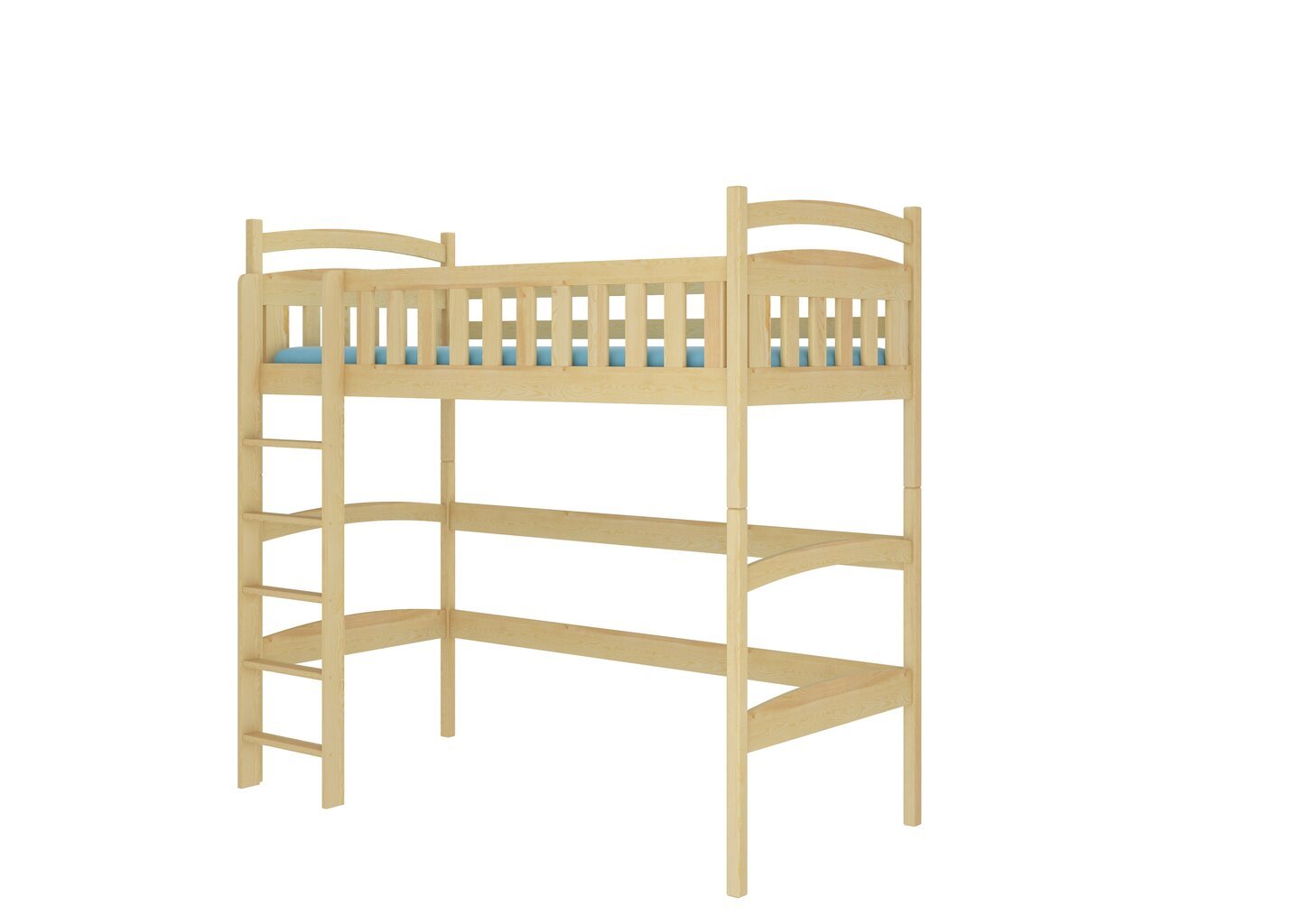 Parvisänky Adrk Furniture Miago, 90x200 cm, ruskea hinta ja tiedot | Lastensängyt | hobbyhall.fi