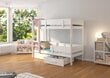 Kerrossänky ADRK Furniture Etiona 90x200 cm, valkoinen hinta ja tiedot | Lastensängyt | hobbyhall.fi