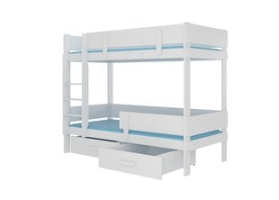 Kerrossänky ADRK Furniture Etiona 90x200 cm, valkoinen hinta ja tiedot | Lastensängyt | hobbyhall.fi