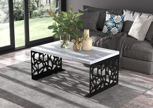 Sohvapöytä Semara 100x60cm, harmaa/musta hinta ja tiedot | Sohvapöydät | hobbyhall.fi