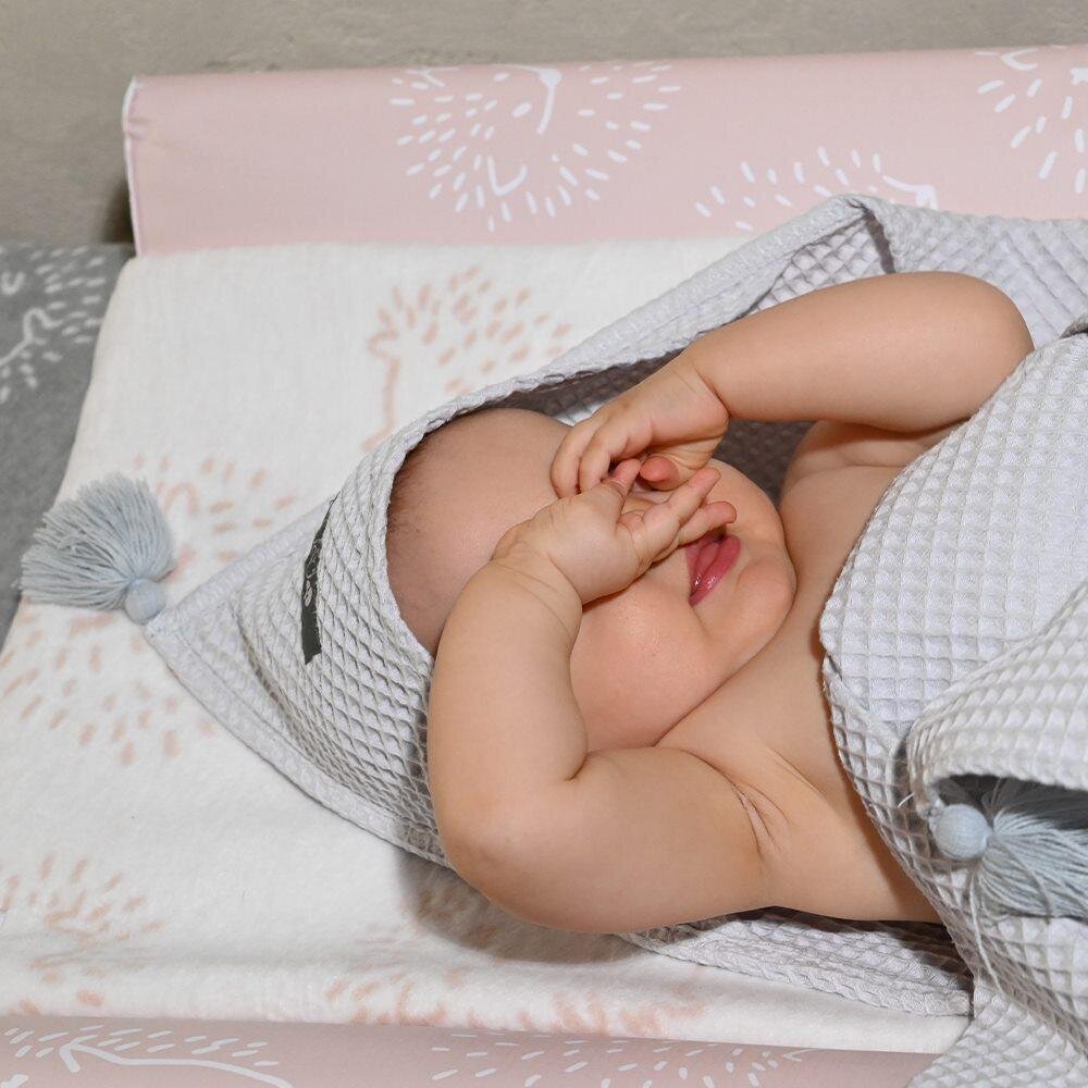 Hoitoalusta Nordbaby Soft Hedgehog, pinkki, 50x70 cm hinta ja tiedot | Vauvan hoitoalustat ja tekstiilit | hobbyhall.fi