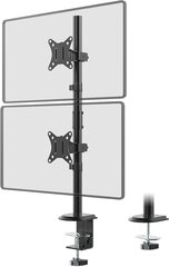 Pystyteline kahdelle näytölle EasyMount, 80 cm, diagonaali 17-32 tuumaa, musta hinta ja tiedot | EasyMount Tietokoneet ja pelaaminen | hobbyhall.fi
