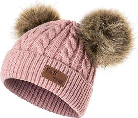 Yixda lasten hattu, pinkki hinta ja tiedot | Lasten talvivaatteet | hobbyhall.fi