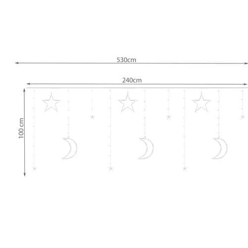 Valoverho 138 LED USB - lämmin valkoinen hinta ja tiedot | Jouluvalot | hobbyhall.fi