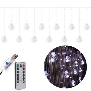 108 LED USB-valoverhot - viileä valkoinen hinta ja tiedot | Jouluvalot | hobbyhall.fi