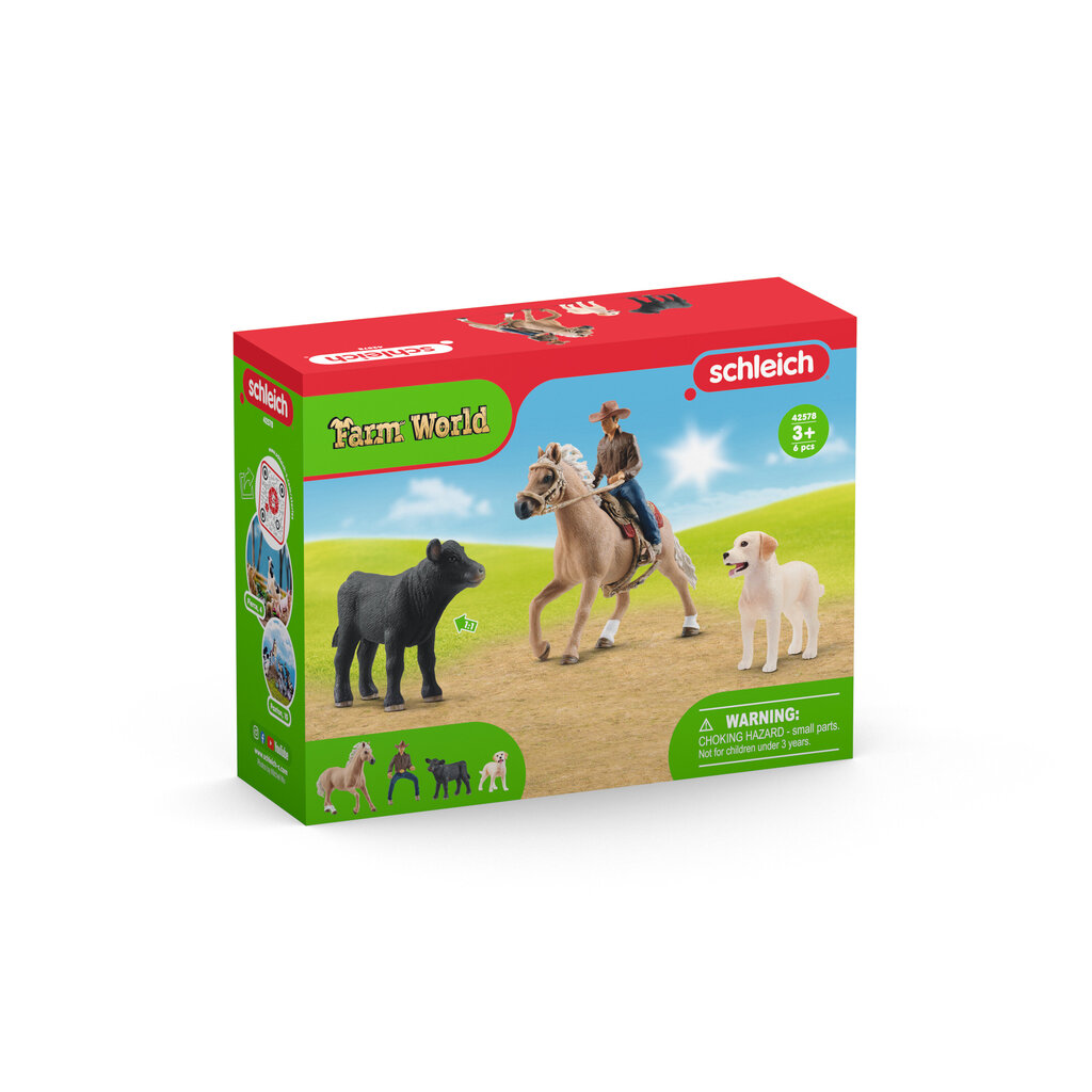 Schleich Farm World ratsastajahahmo hinta ja tiedot | Poikien lelut | hobbyhall.fi