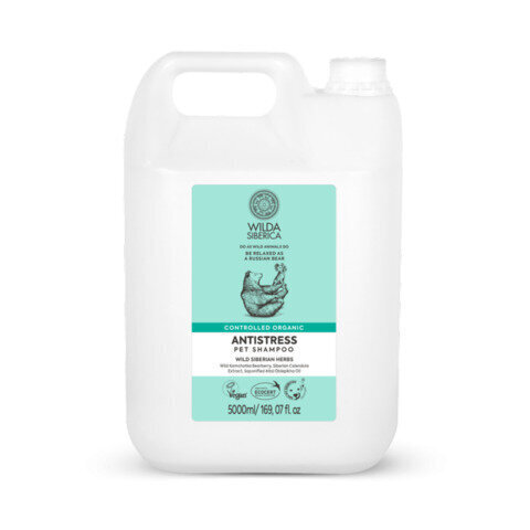 Wilda Siberica Antiress Pheater Shampoo, 5 L hinta ja tiedot | Shampoot ja hoitoaineet lemmikeille | hobbyhall.fi