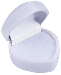 JK Box Valkoinen lahjarasia korvakoruille Heart F-75 / NA / A1 hinta ja tiedot | Lahjapaketointi | hobbyhall.fi