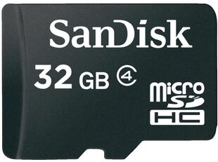 SanDisk muistikortti Micro SD + sovitin 32GB hinta ja tiedot | Puhelimen muistikortit | hobbyhall.fi