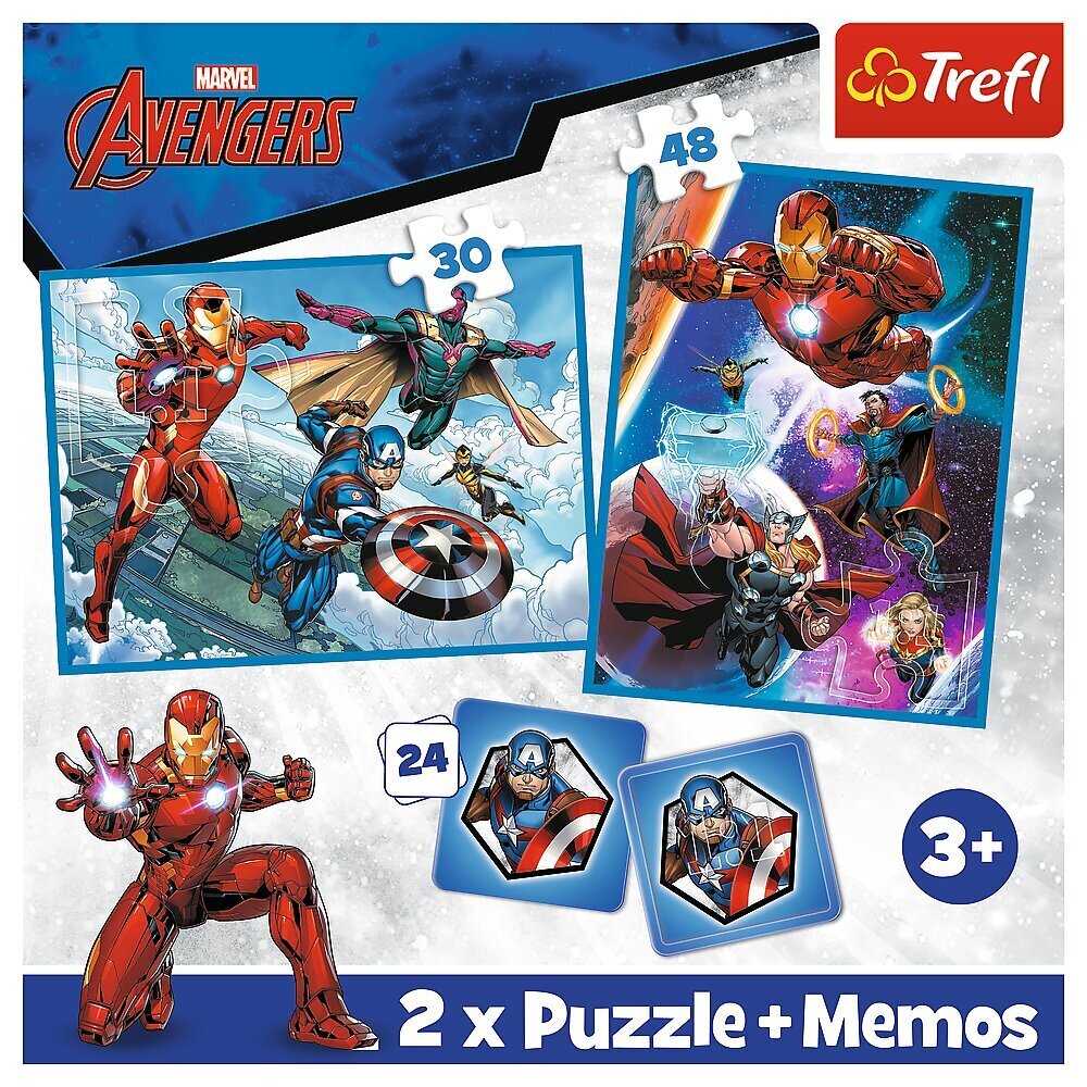 Trefl Avengers -palapeli, 30 + 48 palaa hinta ja tiedot | Palapelit | hobbyhall.fi